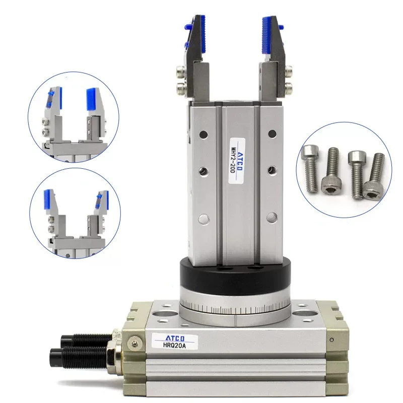 MHZ2 Finger Cylinder Parallel Claw Fixture Head HFZ10/-16/20/25D Bracket Widening Inner Support for Machinery