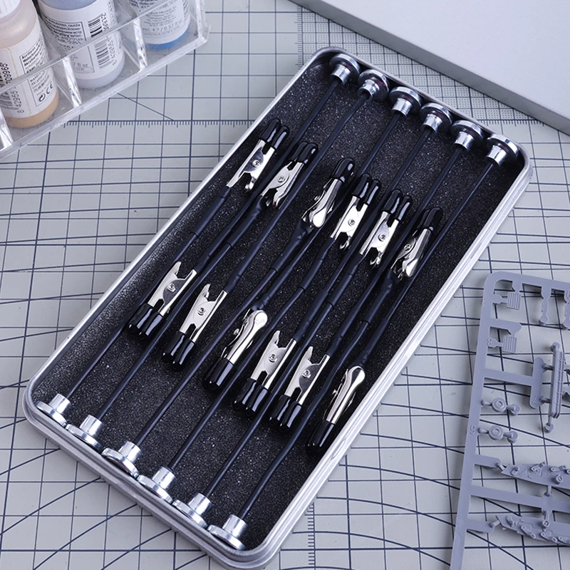 USTAR Elastyczny Magnetyczny Klips do Kolorowania i Suszenia Części Modeli Gundam, Modelarstwo, Narzędzia DIY