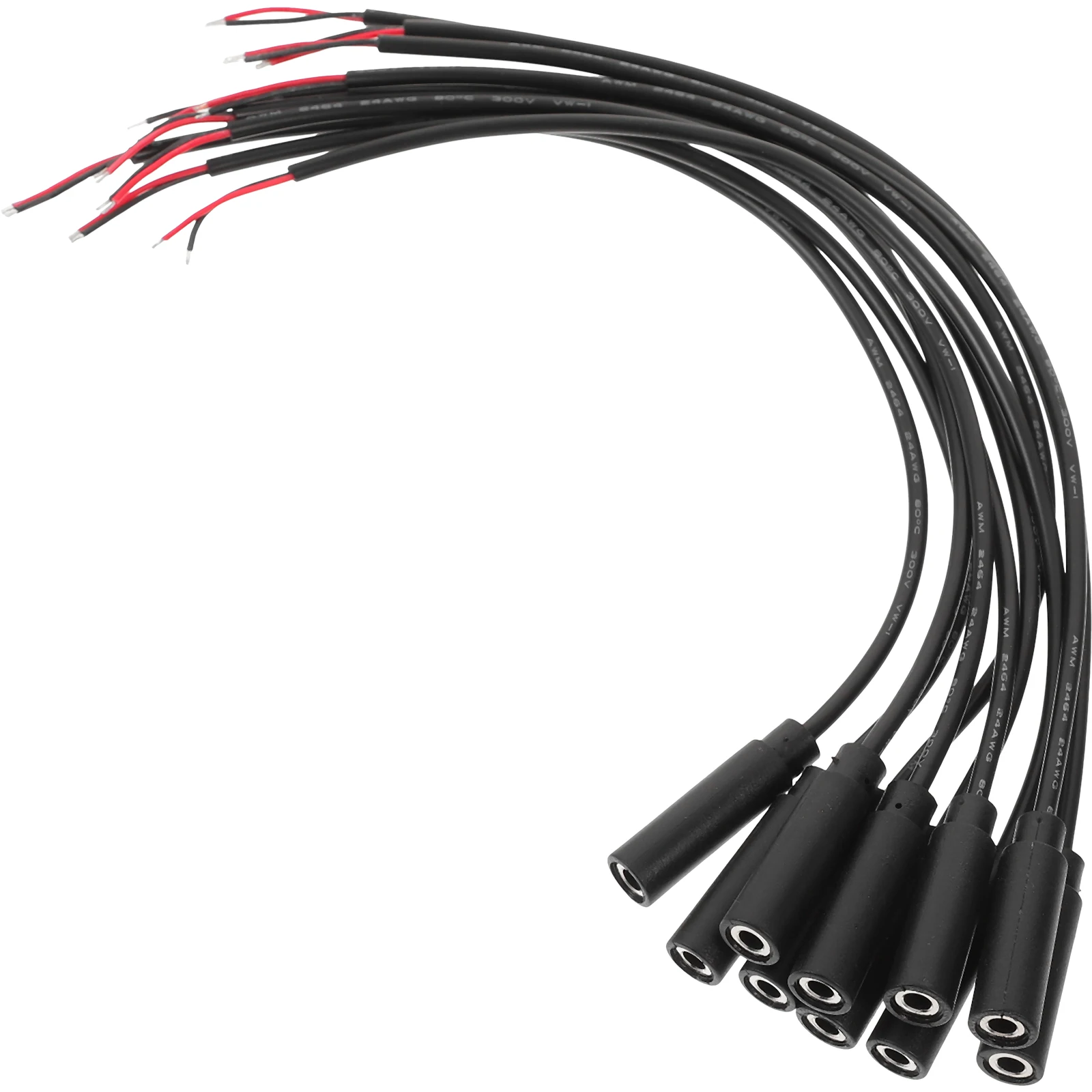 

10 Pcs 3.5mm Female Plug Audio Cable Mono Jack Bare Wire Repair Speaker Phone Mp3 Gaming Device Compatible Durable Aux