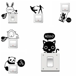 1 pc cool murder or small animals switch decor Nursery Wall Stickers Vinyl Art Decals For bedroom Decoration Sticker Mural