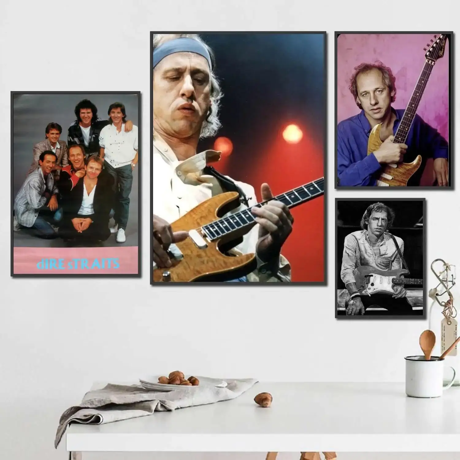 Dire Straits Band Canvas Poster x Inch  Vintage Wall Art Print for Room Bar Cafe Decor  Ideal Music Fan Gift