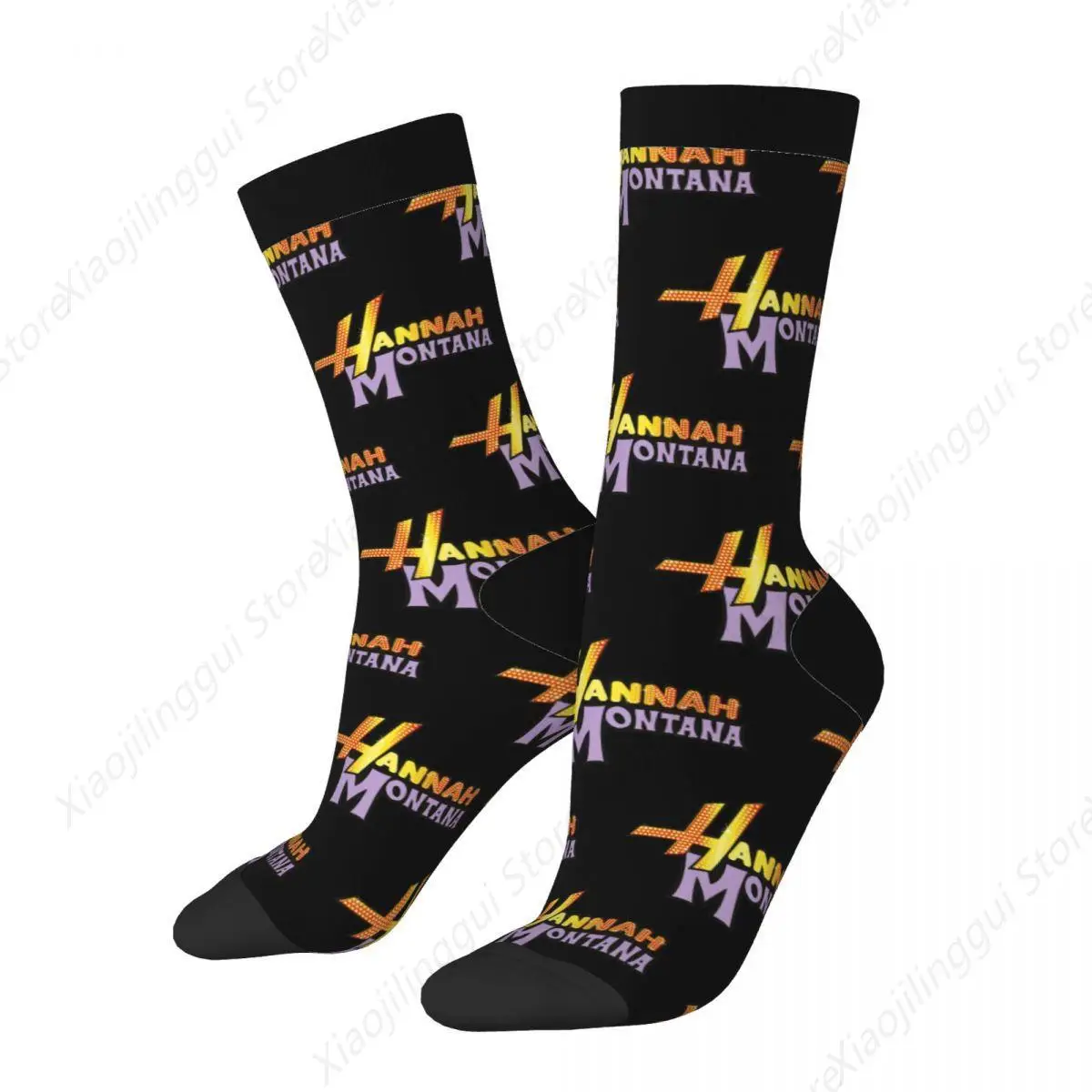 Hannah Montana Miley Cyrus Socks Men Women Funny Happy Socks Novelty Spring Summer Autumn Winter Stockings Gifts