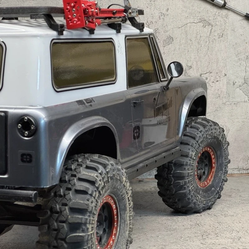 Retro Silicone Scale Side Mirrors for VP Vanquish VS4-10 Origin / Ultra/ Pro 1/10 RC Crawler Body Direct Fit Durable Upgrade Set