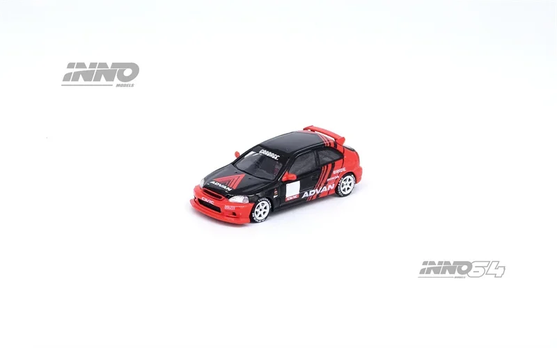 INNO 1:64 CIVIC Φ EK9 ADVAN Livery Model Car