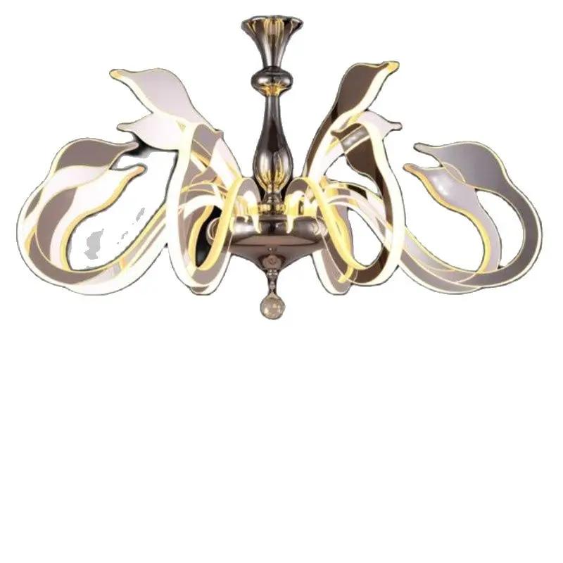 Art Swan LED Chandelier Modern Simple Acrylic Living Room Light Creative Atmosphere Restaurant Bedroom Hotel Lamp image 5