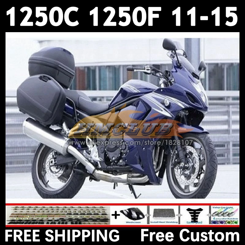 Bandit For SUZUKI GSX1250F GSX1250 FA C 11 12 13 14 15 35No.46 blue dark GSXF1250 GSX1250C 2011 2012 2013 2014 2015 Fairings