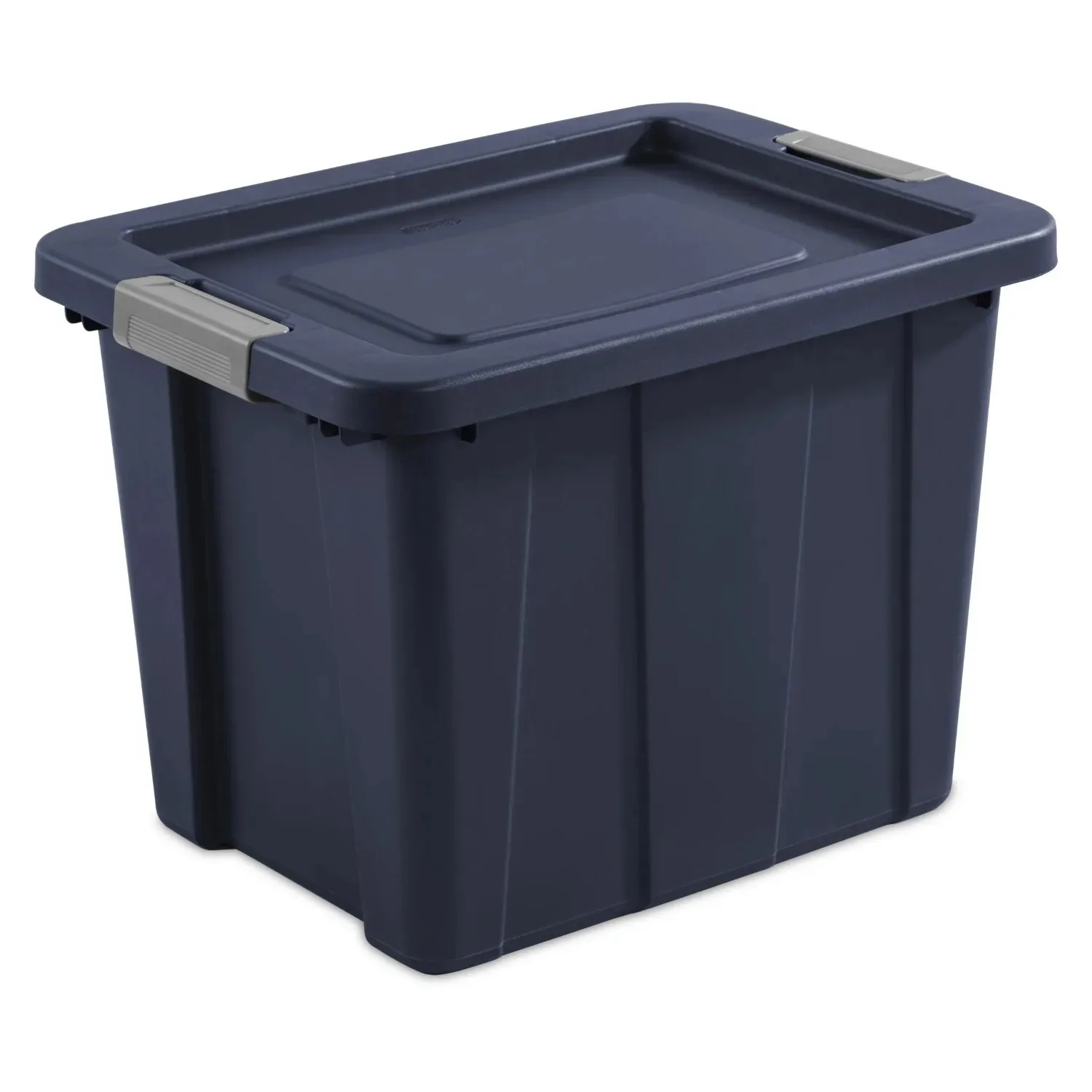 (2 pack) 18 Gallon Latching Tuff1 Tote Plastic, Dark Indigo