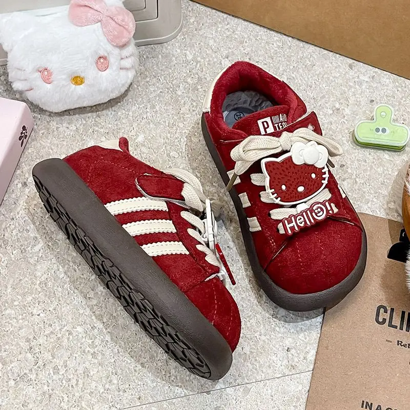 

Winter Sneakers Sanrio Hello Kitty Children Toddler Girl Shoes Infant Boots Girls Children's Casual Shoes Sports Running Shoes