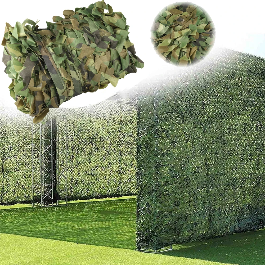 Camouflage Netting Outdoor Camping Sunshade Mesh Camo Net for Garden Buildings Fencing Trellis Covers Privacy Cloth Sun Shelter