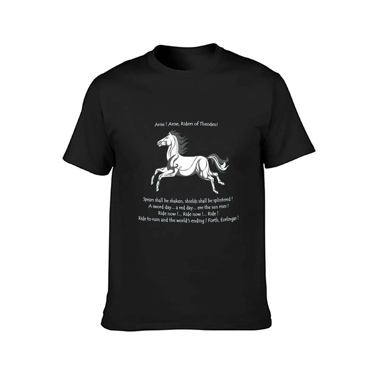 Ride Rohirrim! T-Shirt oversized plus size tops for a boy men graphic t shirts