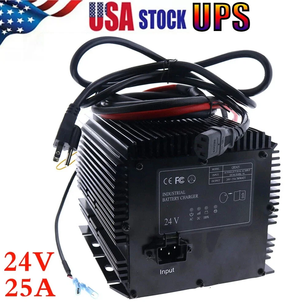 شاحن بطارية 24 فولت 25 أمبير HB500-24 7041410 128537 لـ Skyjack JLG Genie Lift US #4