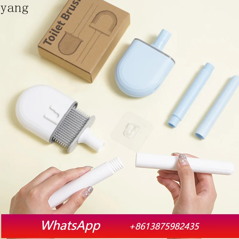 LH soft rubber toilet brush has no dead corners in the seam, and the cleaning brush can be detached