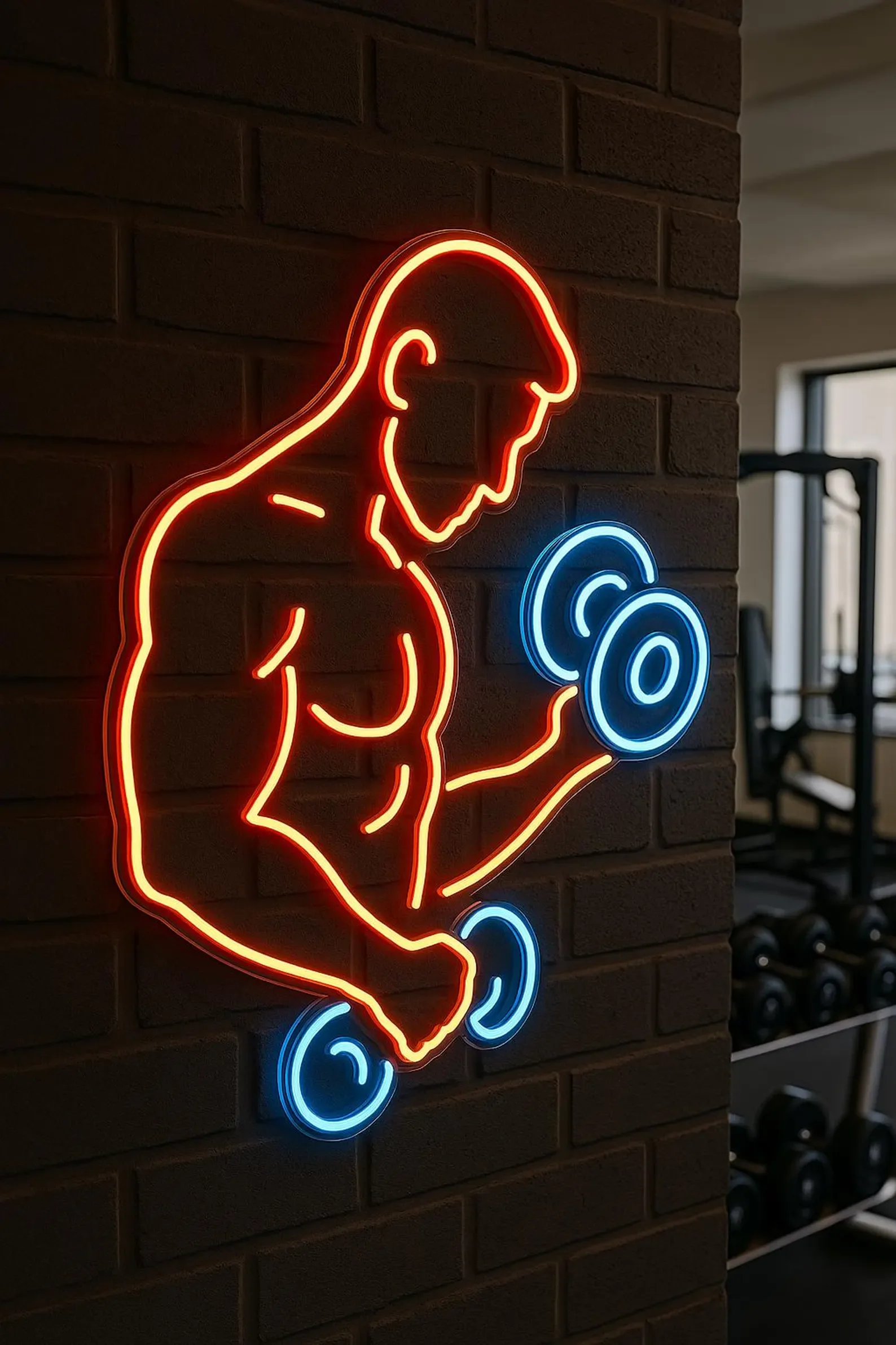 

Dumbbell Neon Sign, Barbell Led Neon, Sport Neon Sign, Custom Neon Sign for Sport Club, Gym, Fitness Club decor