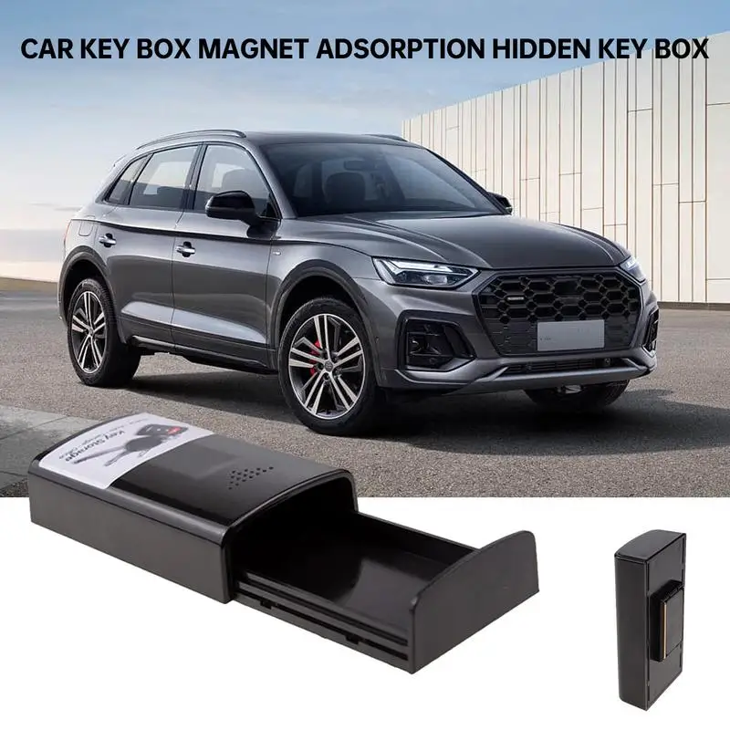 Portable Magnetic Car Key Secret Safe Box Key Spare Lock Holder Magnet Outdoor Stash For Home Office Car Truck Secret Box Cases