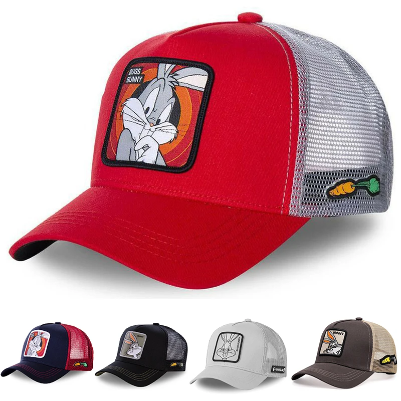 Trend cartoon baseball caps Men's and women's outdoor visor American trucker net cap Duck cap Hip Hop street