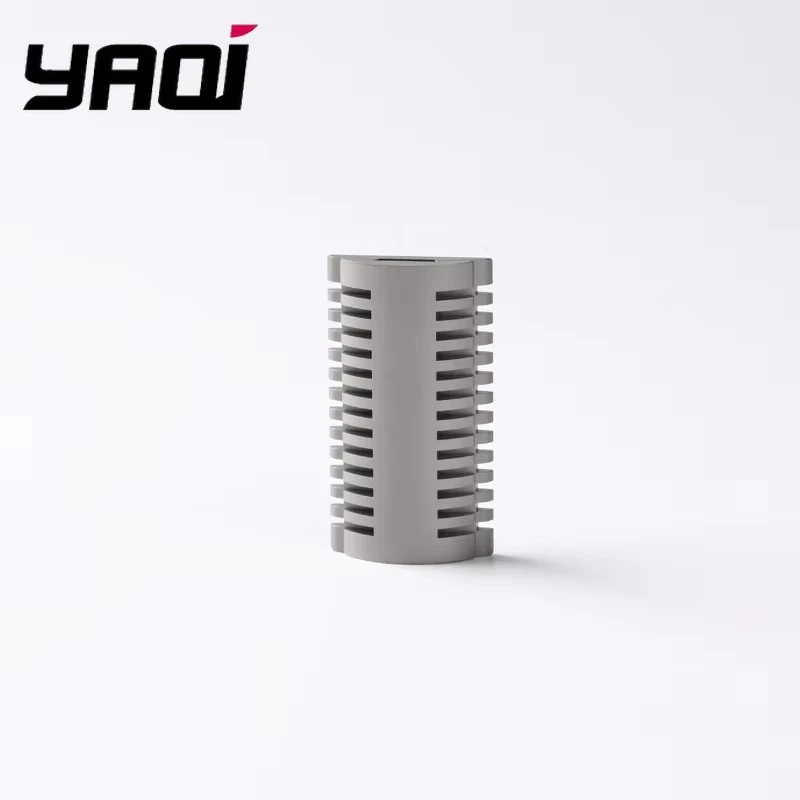 YAQI Stainless Steel Razor Handle Grooved Non-Slip Texture Double Edge DE Safety Razor Replacement Handle for Classic  Shaving