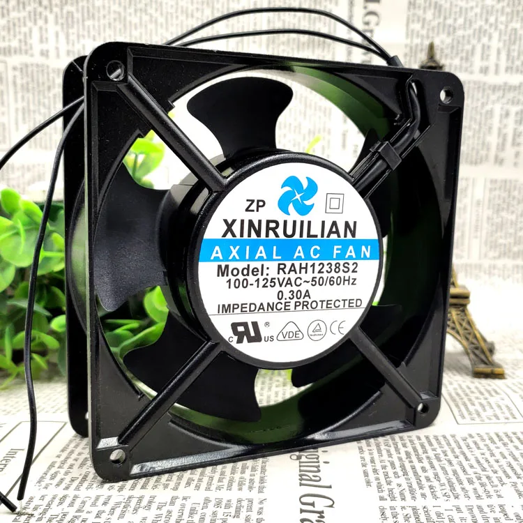 Imagem -03 - Centímetros 12038 Ventilador de Fluxo Axial Ventilador Gabinete do Equipamento Rah1238s2 100125v 0.30a 12