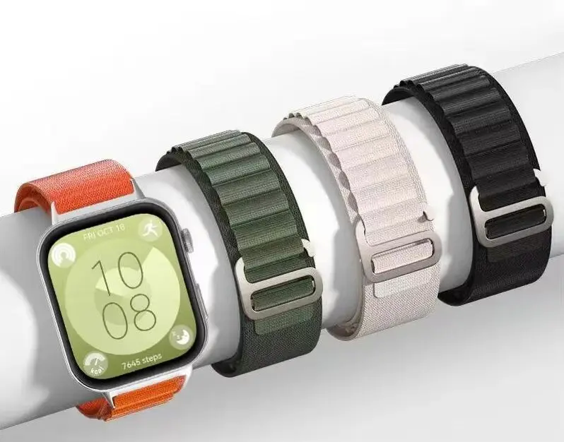 

Нейлоновый ремешок с альпийской петлей для часов Huawei Fit3/4/4pro, дышащий ремешок для часов Huawei Watch Fit 4pro, сменный браслет Correa