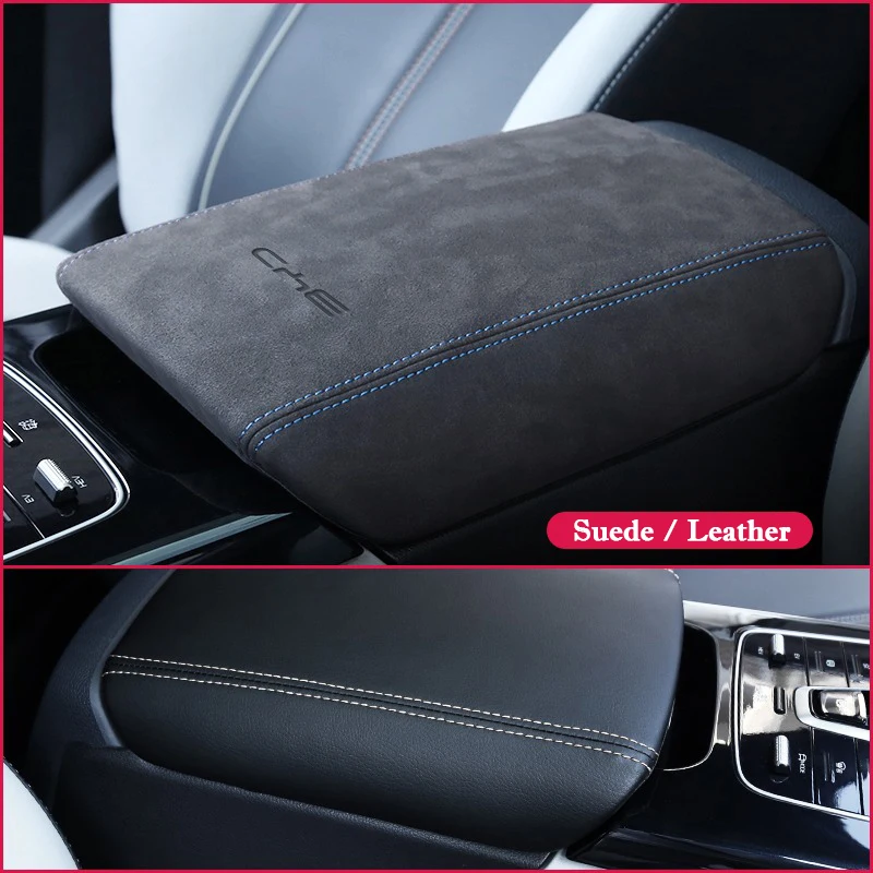 Central Control  Armrest Pad Suede Leather Protector Mat Cushion Interior Armrest Cover for BYD KING Destroyer 05 2022-2024 2025