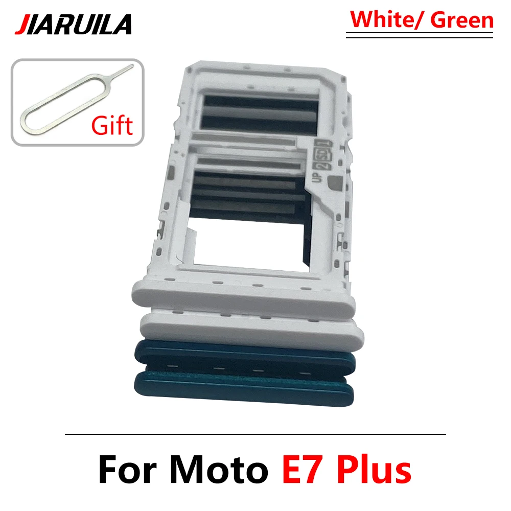 Replacement  Nano SIM Card Holder Tray Chip Slot Holder Adapter Socket For Moto E20 E40 E7 Plus One Fusion Plus Vision