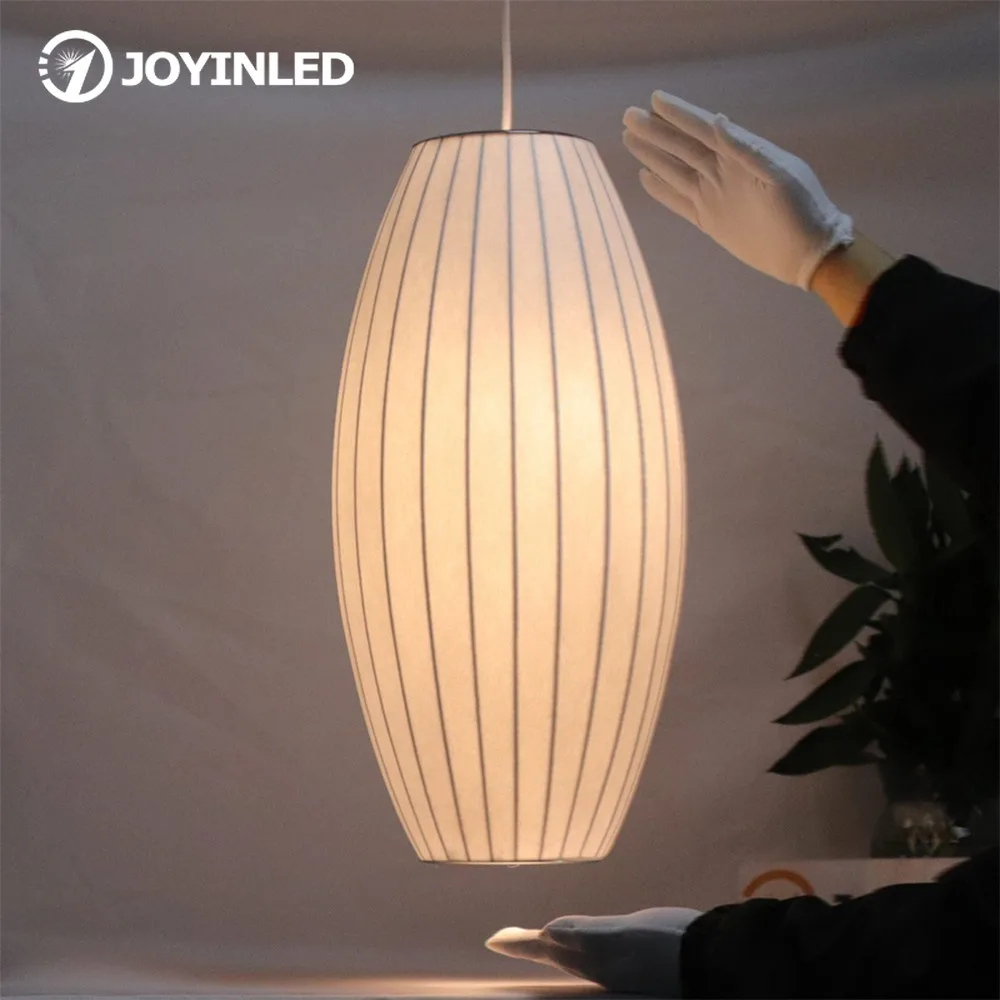 

Светодиодная люстра JOYINLED в современном стиле, 25/30 см, шелковая подвесная лампа для столовой, спальни, отеля, дома, среднего размера, декоративное освещение