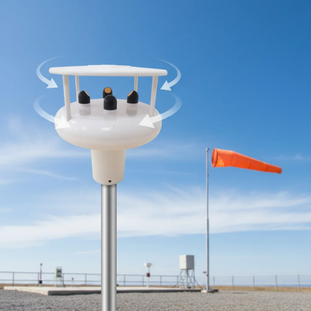 Estación Meteorológica Compacta de Alta Precisión 2026 BGT-CF2 RS485 4-20MA SDI12, Sensor Ultrasónico de Velocidad y Dirección del Viento, Anemómetro