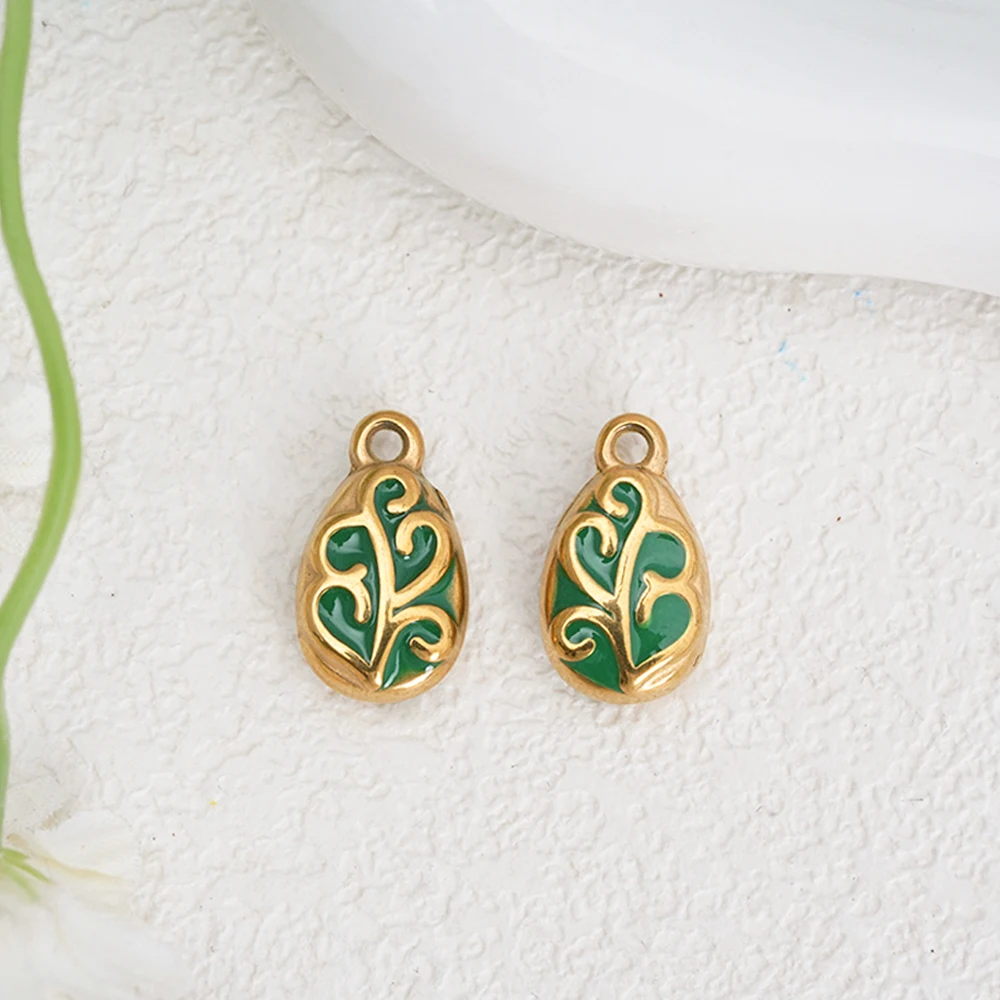 

Сердечный дизайн 40 шт. 8*15 мм подвески из нержавеющей стали/форма листа/ювелирные аксессуары/подвеска «сделай сам» для серег/ручная работа # 195690