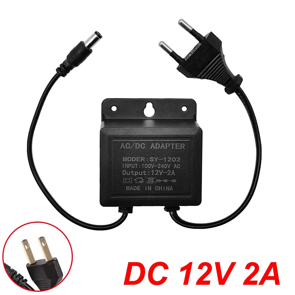 DC12V 2A Wasserdicht EU Stecker Netzteil für CCTV Sicherheit Kamera NVR DVR Ladegerät AC100-240V Eingang UNS Stecker Power