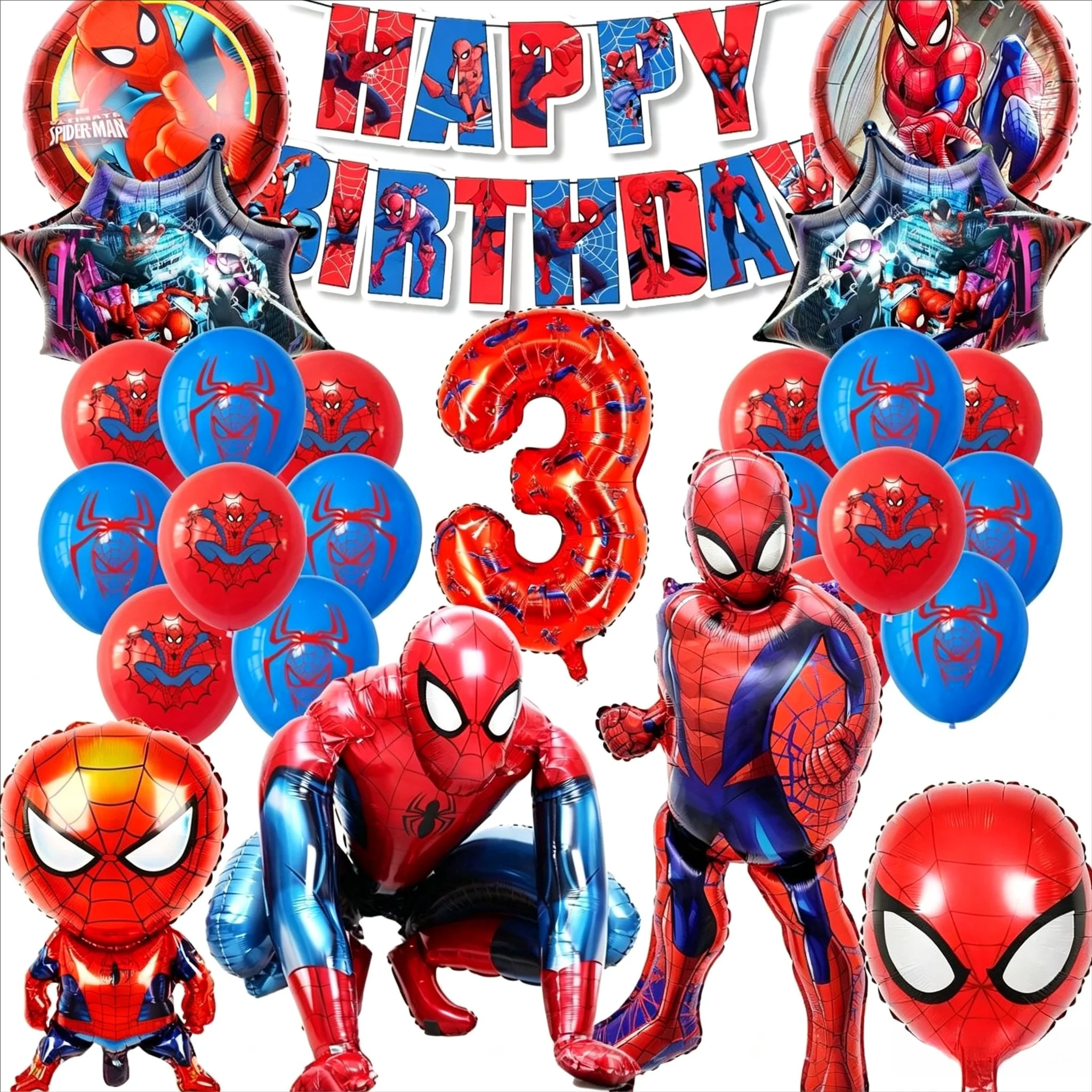 Banner Kids Toys - Örümcek Adam Doğum Günü Partisi Dekorasyonu