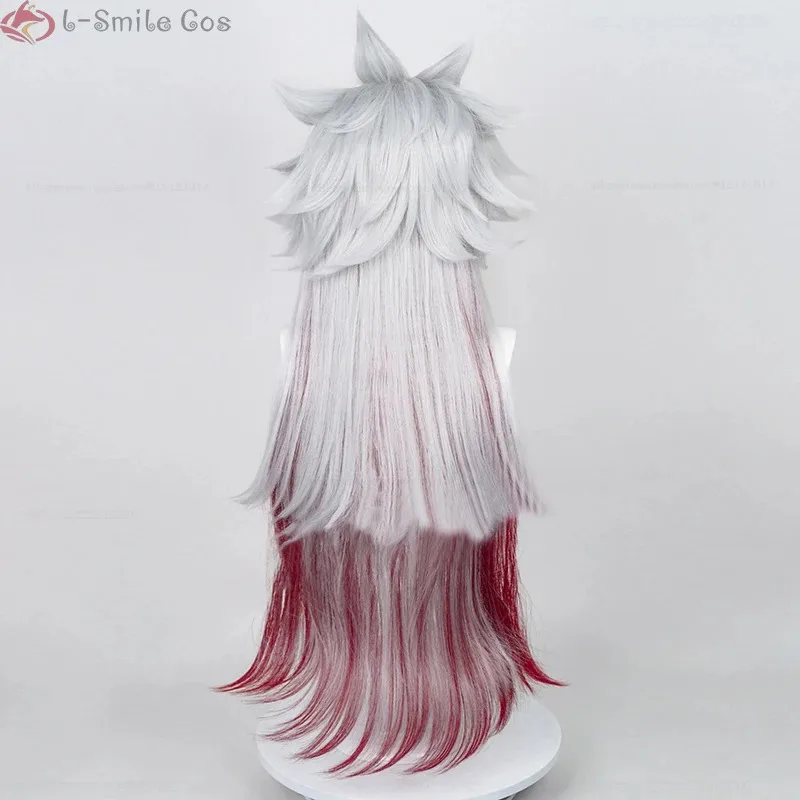 ملحق تنكري لعبة Atakiyoto بطول 80 سنتيمتر - شعر مستعار صناعي مقاوم للحرارة + قبعة شعر مستعار - لحفلة الهالوين الأنيمي #5