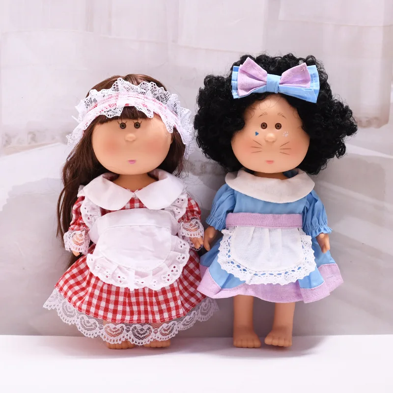 

2026 New Popular Doll Clothes for 24cm Mia Spanish Potato Doll Dress Up Set Cute Maid Dress Suit Accessories Little Girl Clothes