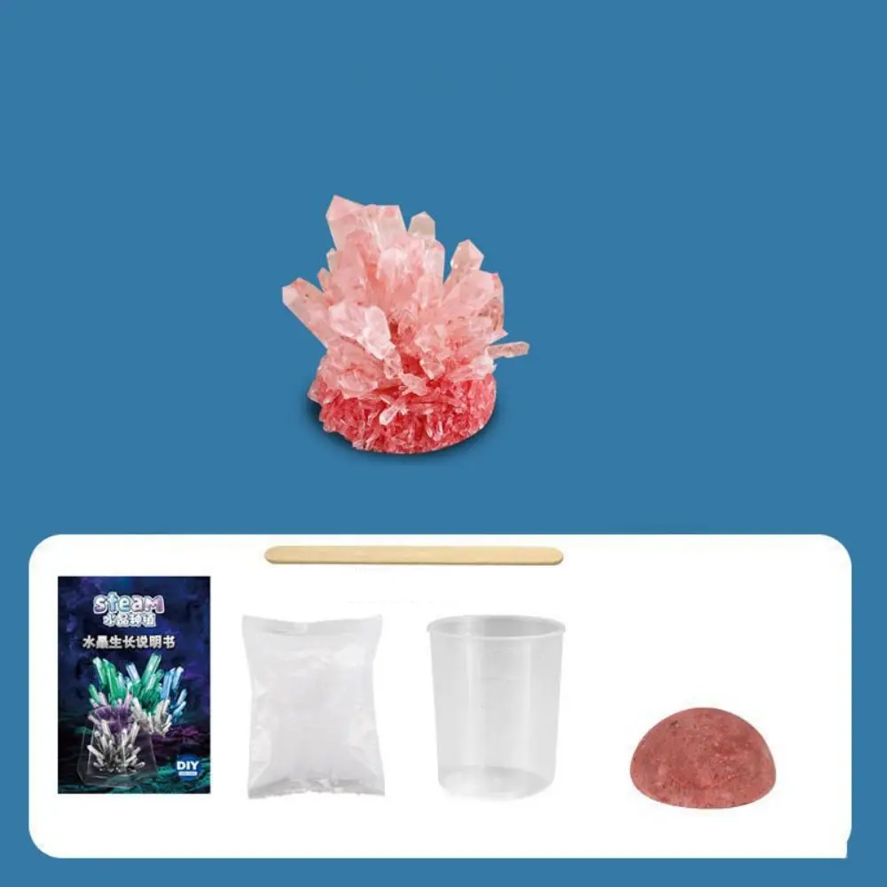 

Display Cases Crystal Growing Kit Vibrant Colored Crystals Grow a Crystal DIY Educational Science Stirring Sticks