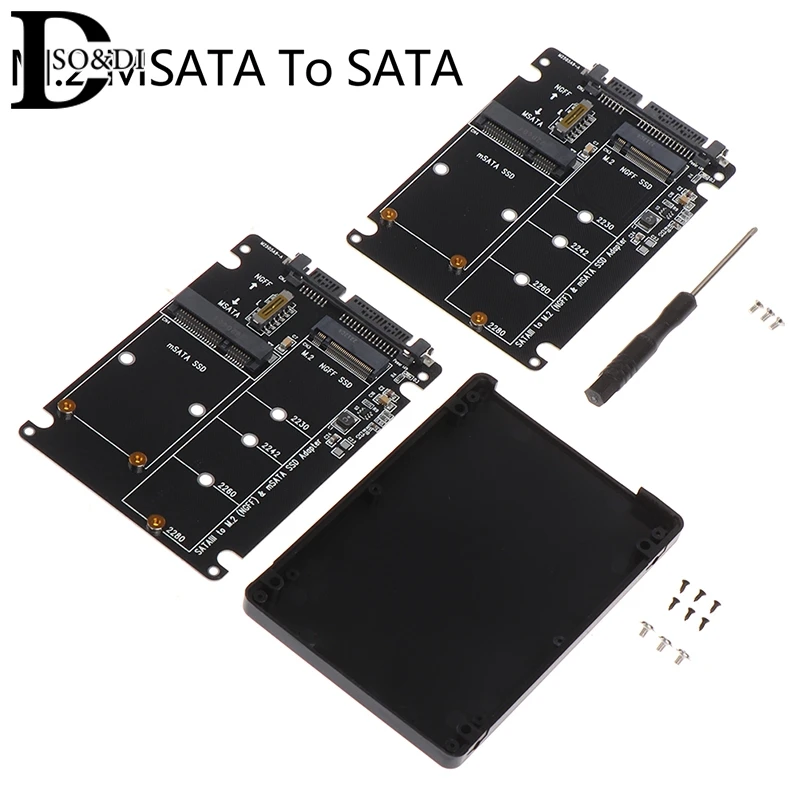 SATA3 to M2 NGFF SATA SSD of 30mm 42mm 60mm 80mm MSATA SSD Adapter MSATA to SATA M.2 NGFF to SATA Hard Disk Adapter Board