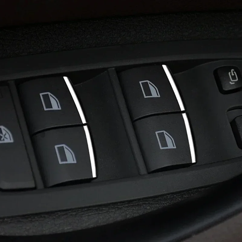 Car Windows Lifting Control Button Decorative Strip For BMW 1 2 3 4 Series X1 X2 X3 F20 F22 F30 F31 F34 F32 F10 F11 F01 F02 F48
