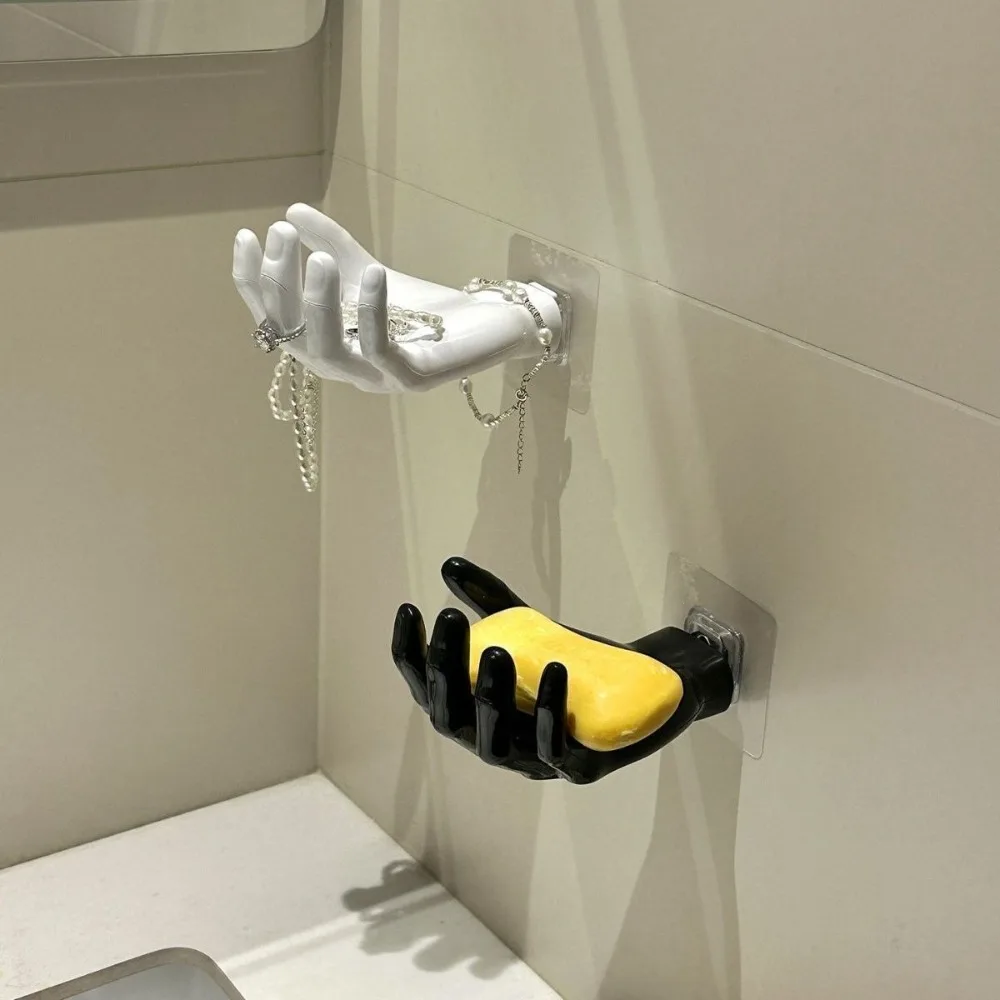 Creative Soap Box Wall Hanging No Punching Wash Soap Box Handstand Shelf Accessories