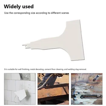 HCS 왕복 톱날 세이버 삽, 전기 청소 삽, 제거 타일 바닥 진흙 청소 벽 퍼티 도구, 140mm, 1 개