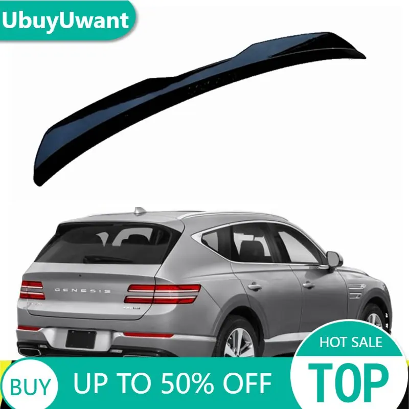 Rear Roof Lip Spoiler For Genesis GV80 2021 Window  Gloss Black ABS Plastic Hatchback SUV Car  Trunk Wing