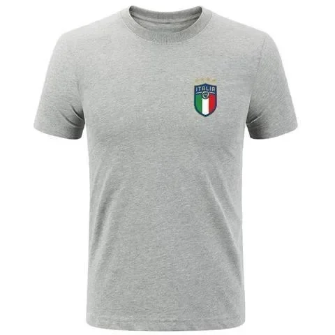 Maglia da allenamento da calcio da uomo europea americana in italia, t-Shirt, Top da uomo in puro cotone a maniche corte, camicia estiva a mezza