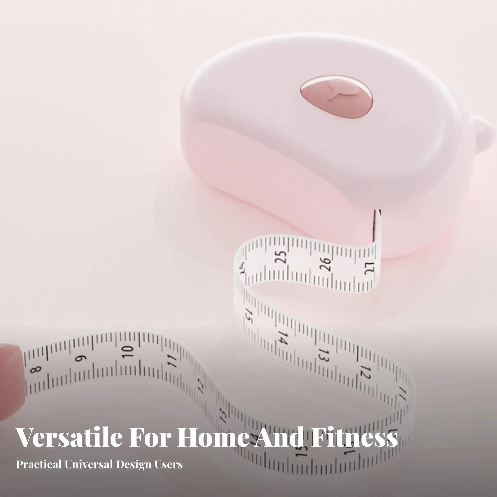 Self Locking Body Measuring Tape Soft Ruler for Tailor Seamstress Fitness Tracking Precise Reading Retractable Case Portable