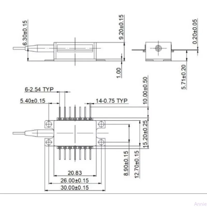 

MS1550nm CWDM CATV Butterfly Laser Diode Module with TEC Product Category Diodes
