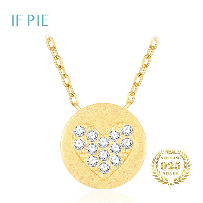 

IF PIE New Heart Shaped Design Bean Aromatic Necklace Essential Oil Diffuser Necklace Open Perfume Locket 925 Silver Jewelry