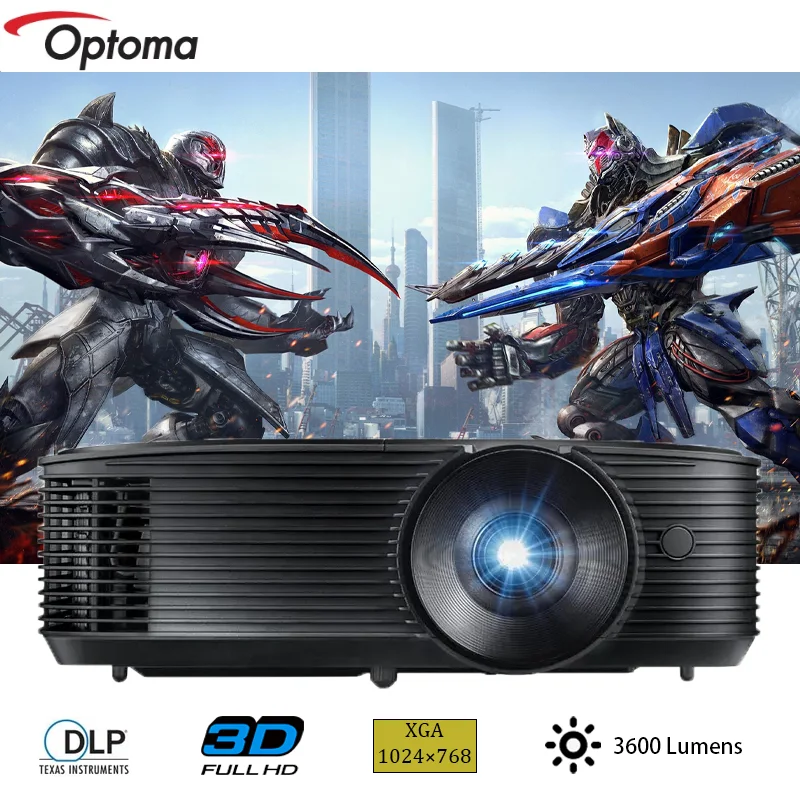 Optoma X343 3600 Lumens 3D Projector Digital DLP Video Projector For Business XGA Home Theater Smart Meeting Proyector 4K