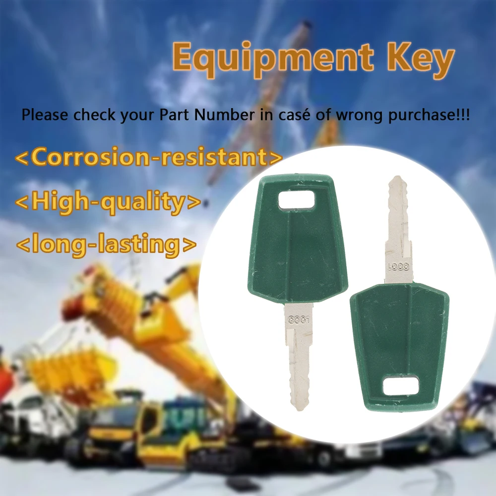 1/5/10/30/50PCS C001 Ignition Start Key 11444208 Compatible Volvo F Series Wheel Loader Heavy Machinery Replacement Spare Key