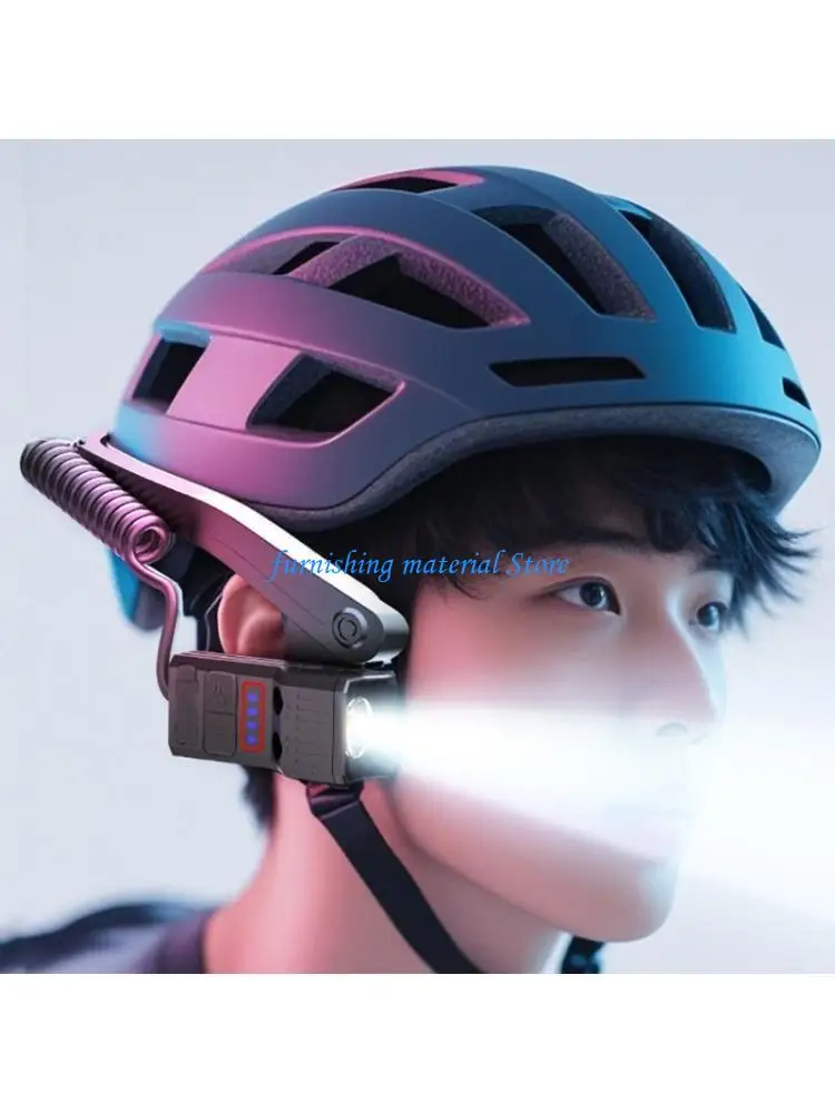 

Y5GD Wearable Motion Activated Headlamp 3 Brightness Levels Ergonomic Ear Mounting Design Suitable for Camping Fishing