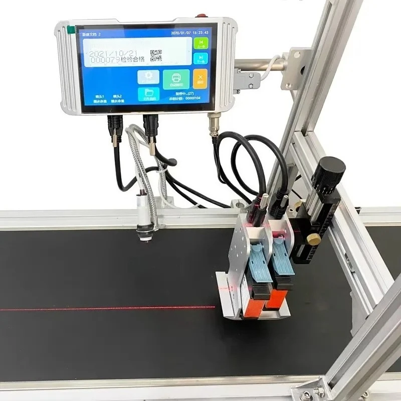 Printing Machine Coding Plastic Bottle Batch Inkjet Printer With Conveyor
