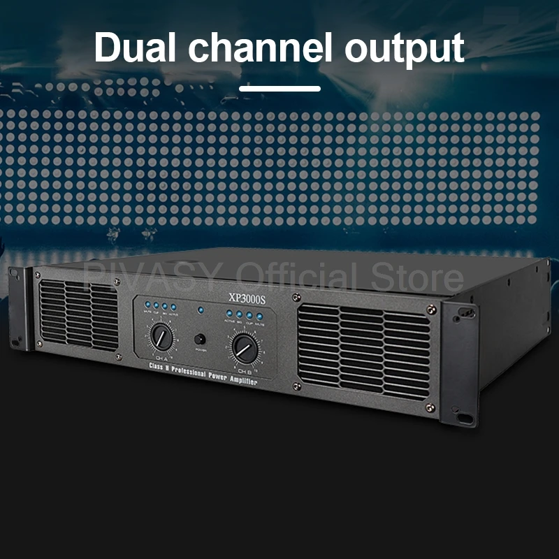 250/450W*2 Hifi Enthusiast Subwoofer Amplifier Stage 2 Channel High Power Professional Sound Post-Amplifier Audio Amplifier