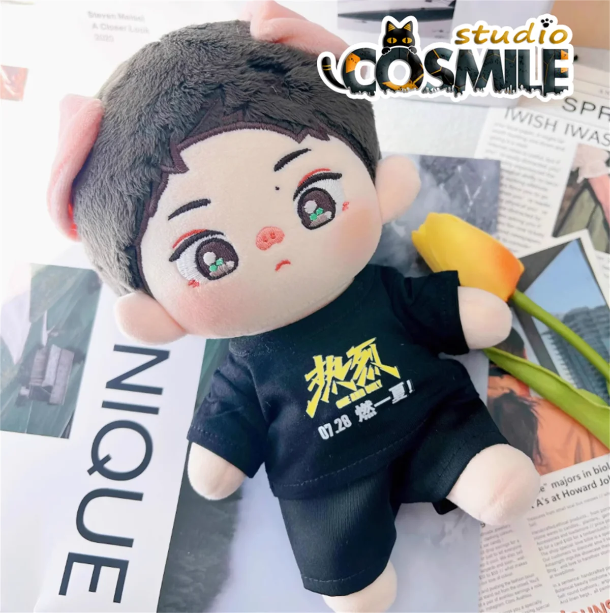 

Футболка The Untamed One and Only Wang Yibo, модные костюмы, мягкие плюшевые аксессуары для кукол 20 см, одежда для кукол GG