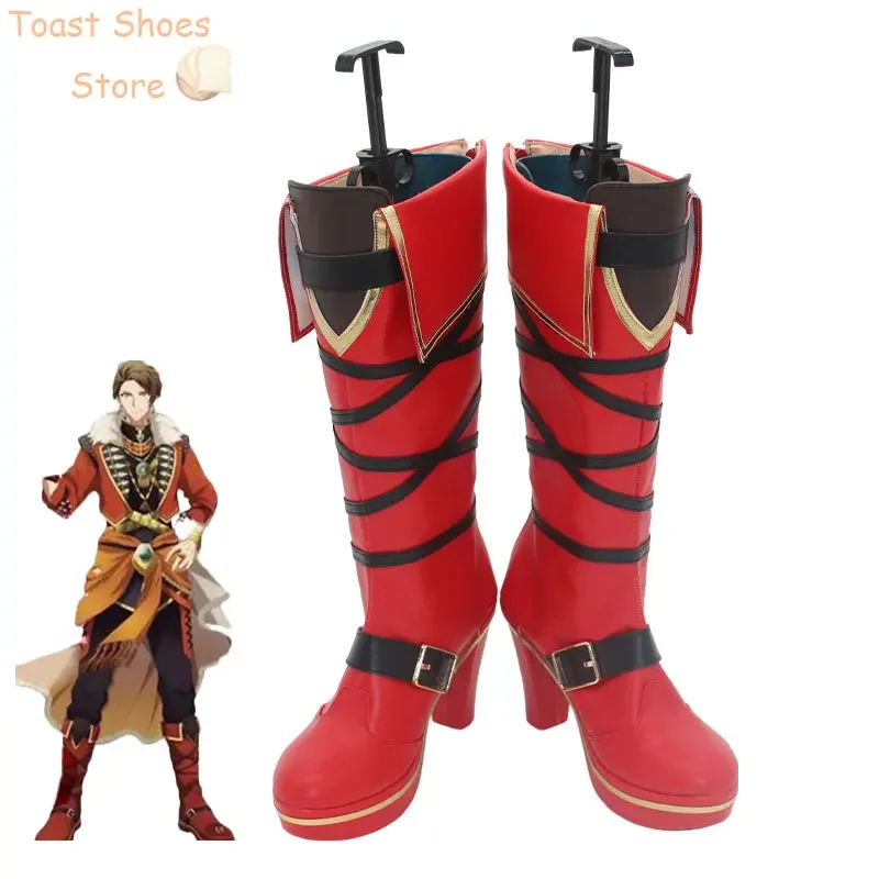 

TSUNASHI RYUNOSUKE обувь для косплея игра IDOLISH7 реквизит для косплея обувь из искусственной кожи Хэллоуин карнавальные ботинки реквизит для костюма