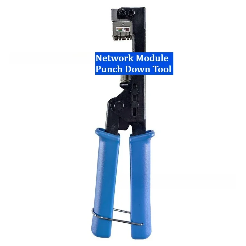 110 Type AMP Punch Down Tool, 180°&90°Flying Fish Network Module Crimper For CAT5 CAT6 Ethernet Keystone Jack Termination