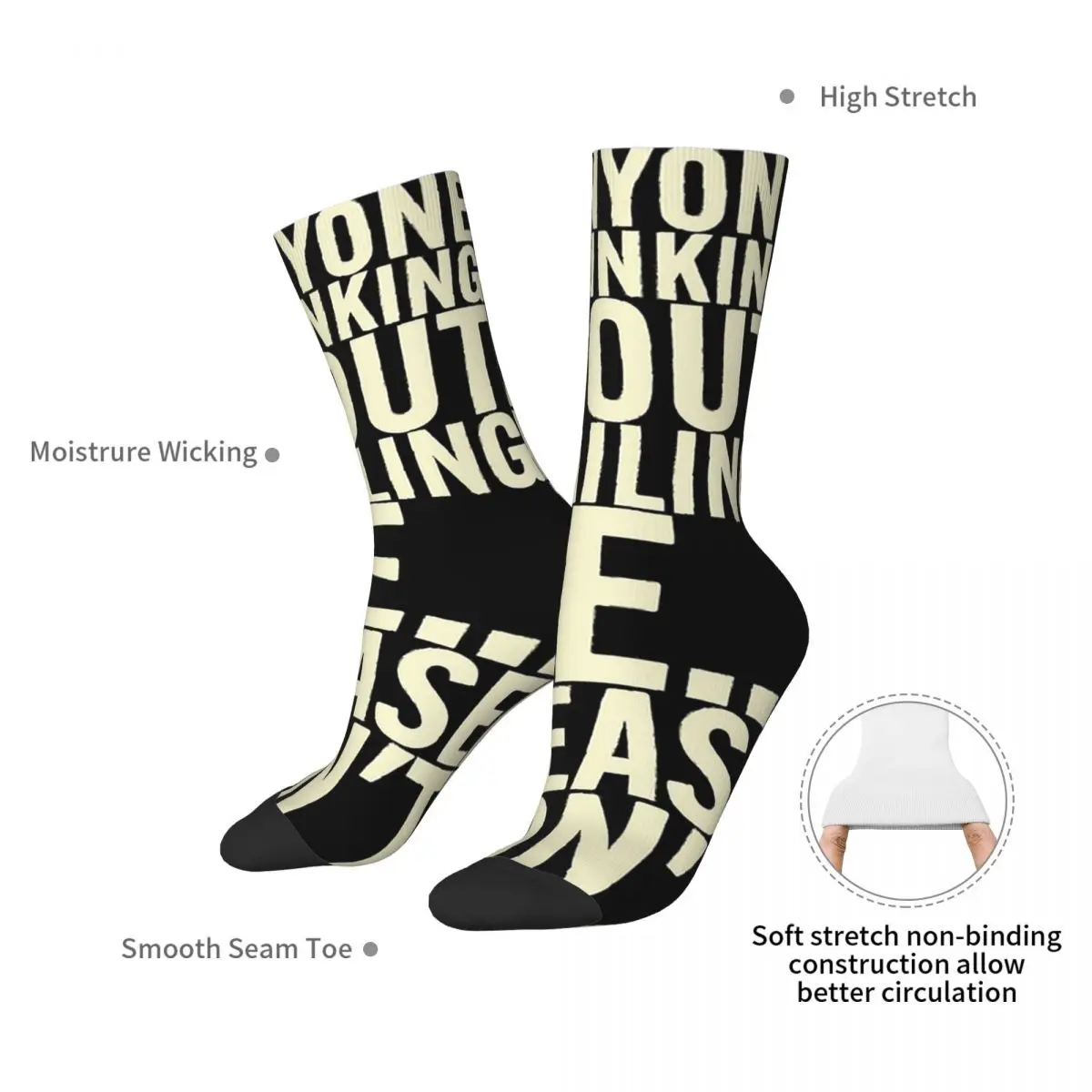 Please Don't Email Me Socks Harajuku High Quality Stockings All Season Long Socks Accessories for Unisex Christmas Gifts